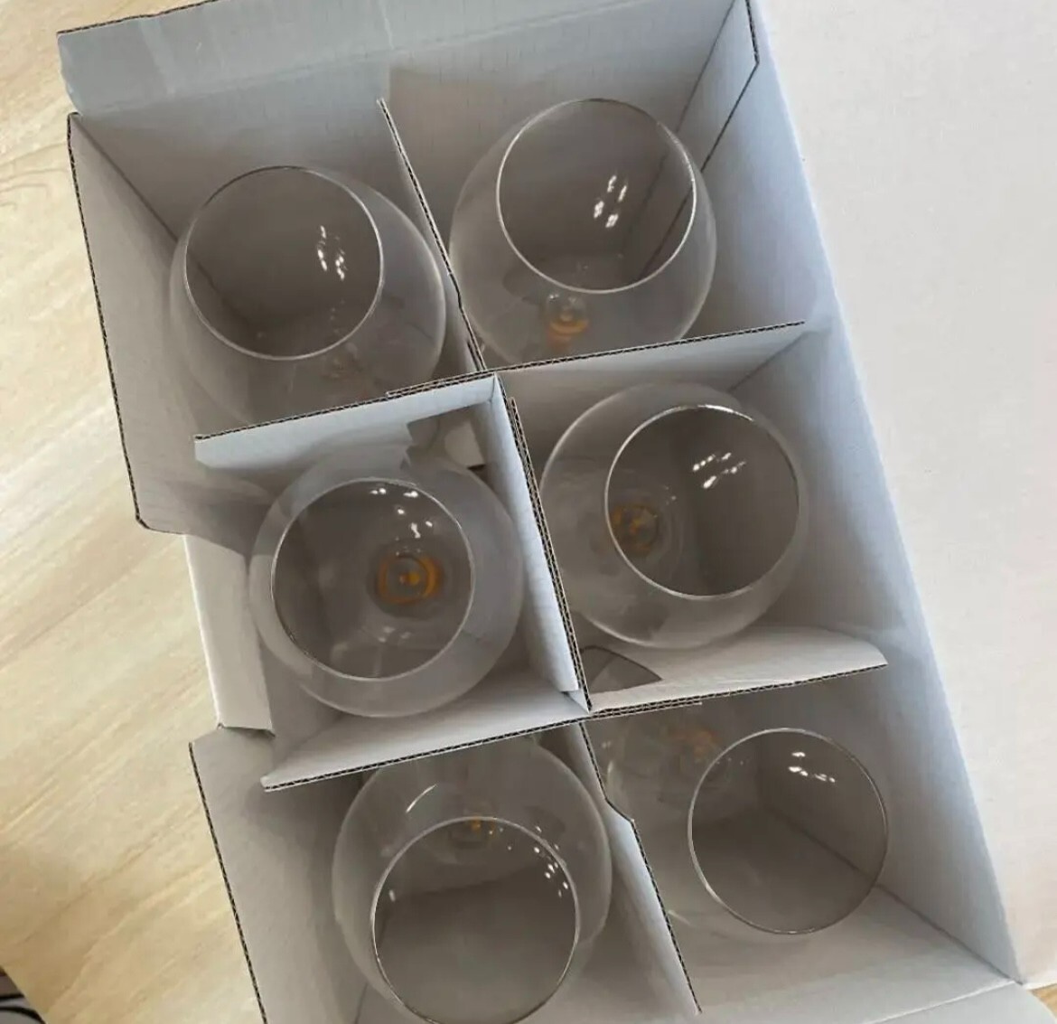 Set of 6 Veuve Cliquot Clicquot Orange Glasses champagne Glasses Flutes Cup