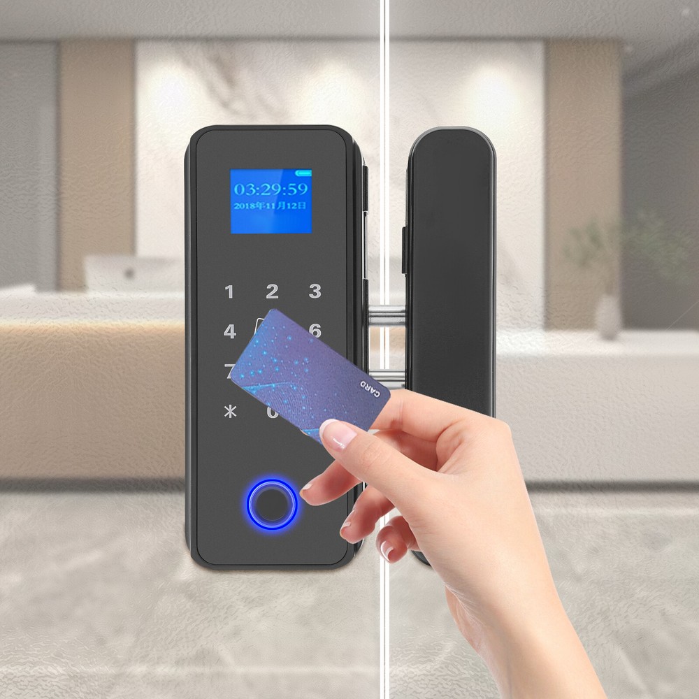 Door Mounted Smart Door Lock Fingerprint Door Lock Codes Lock USB Interface