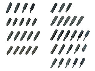 KTC TD4P, Plate Ratchet Replacement Screwdriver Bit Set (4 Cross Bits) TD4P