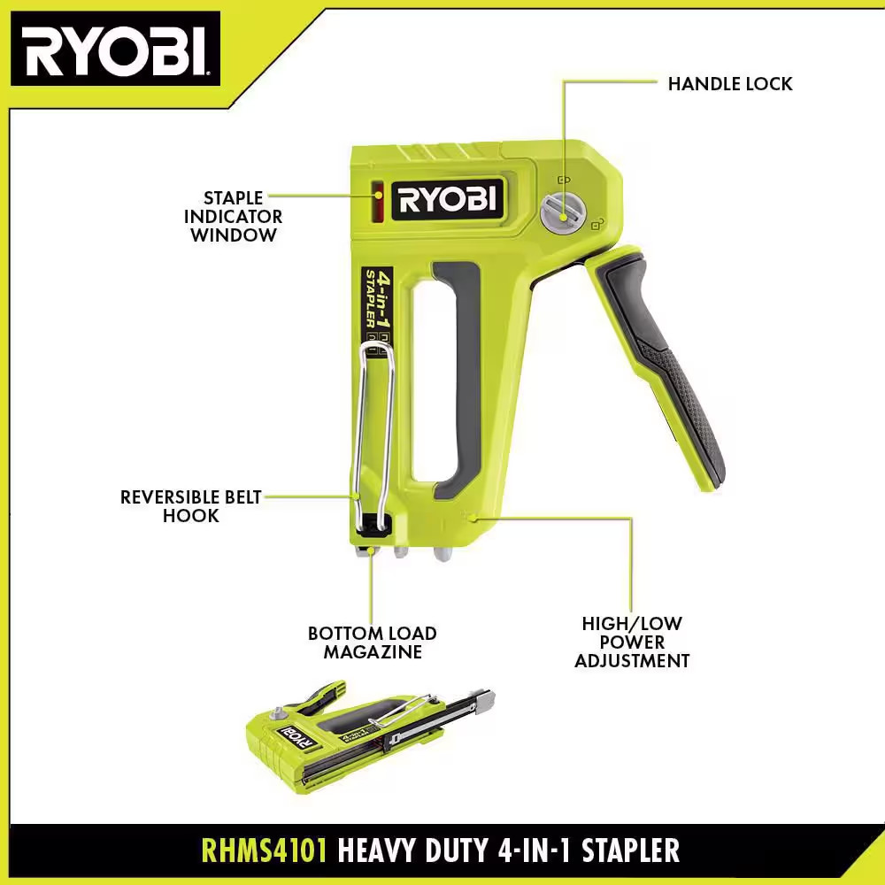 Heavy Duty 4-In-1 Stapler