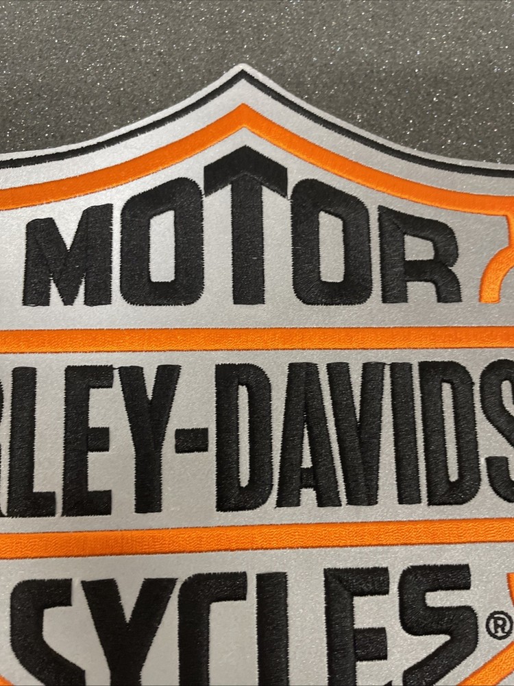 Harley Davidson HD Motor Cycles Shield ~10.75" jacket patch c/e