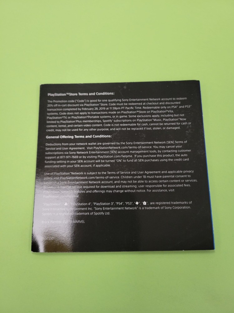 "Experience Extraordinary Entertainment" PS4 Insert ONLY