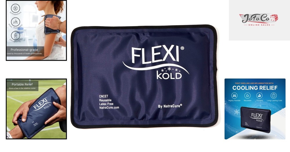 Medium FlexiKold Reusable Cold Pack for Injuries - Ideal for Face, Hip, and Leg