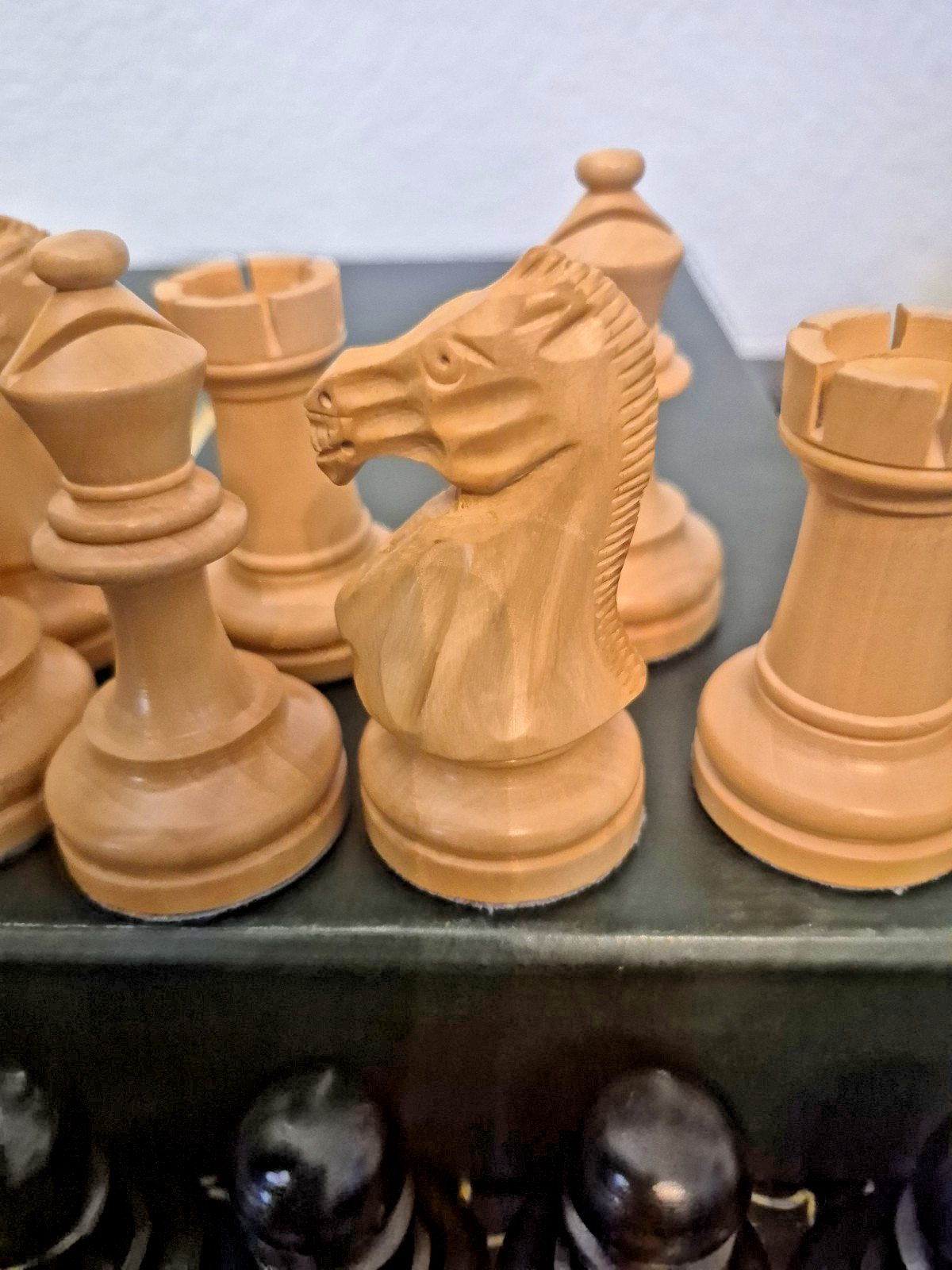 Drueke Luxury Box Wood Ebony Staunton Chess Set 4" King Players Choice? Weighted