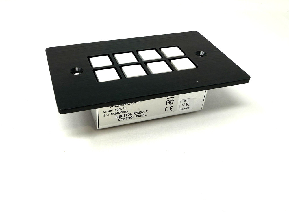 Muxlab 8 Button RS232 / IR Control Panel 500816 ~ No Power Supply ~ Untested