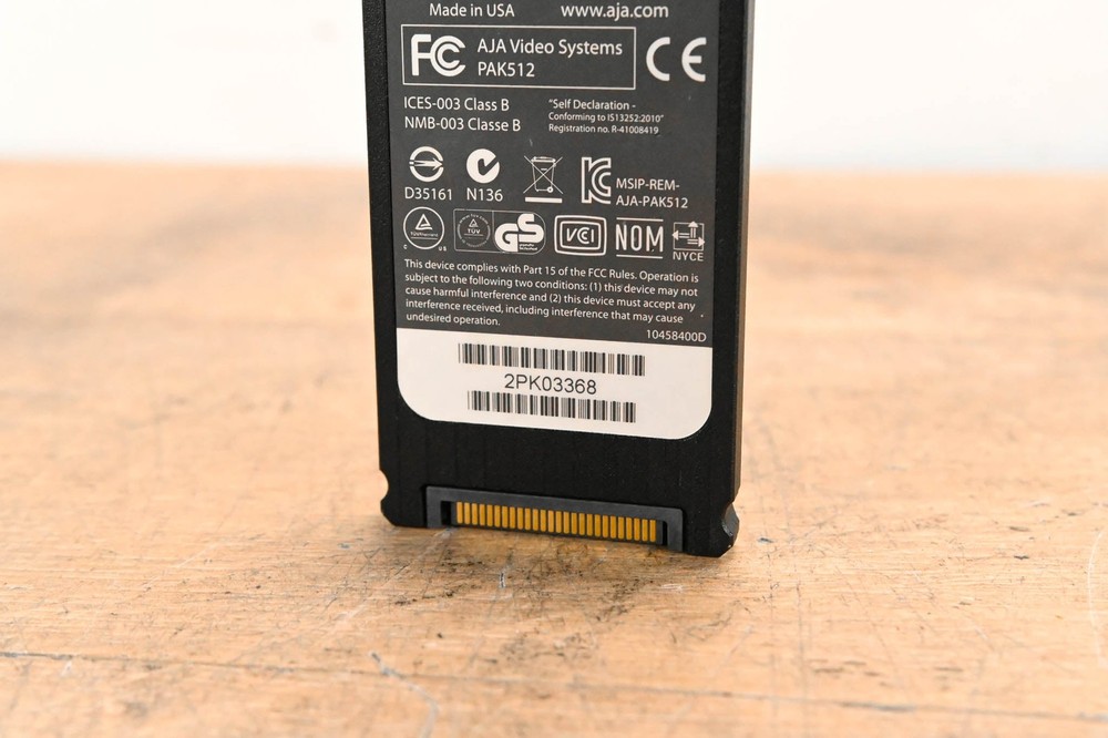 AJA PAK512 SSD Module for Ki Pro Systems CG01WEG