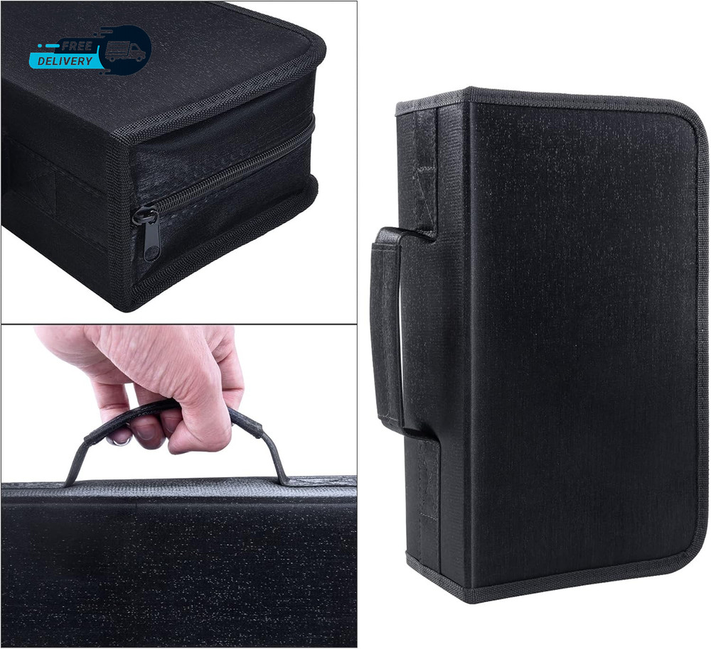 DVD Case 128 Capacity CD/DVD Case Wallet Binder Storage Holder