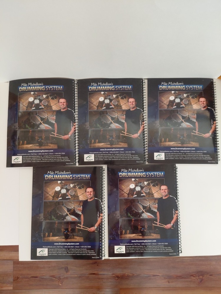 Mike Michalkow's Drumming System Complete 20 DVDs 14 CDs 5 Workbooks