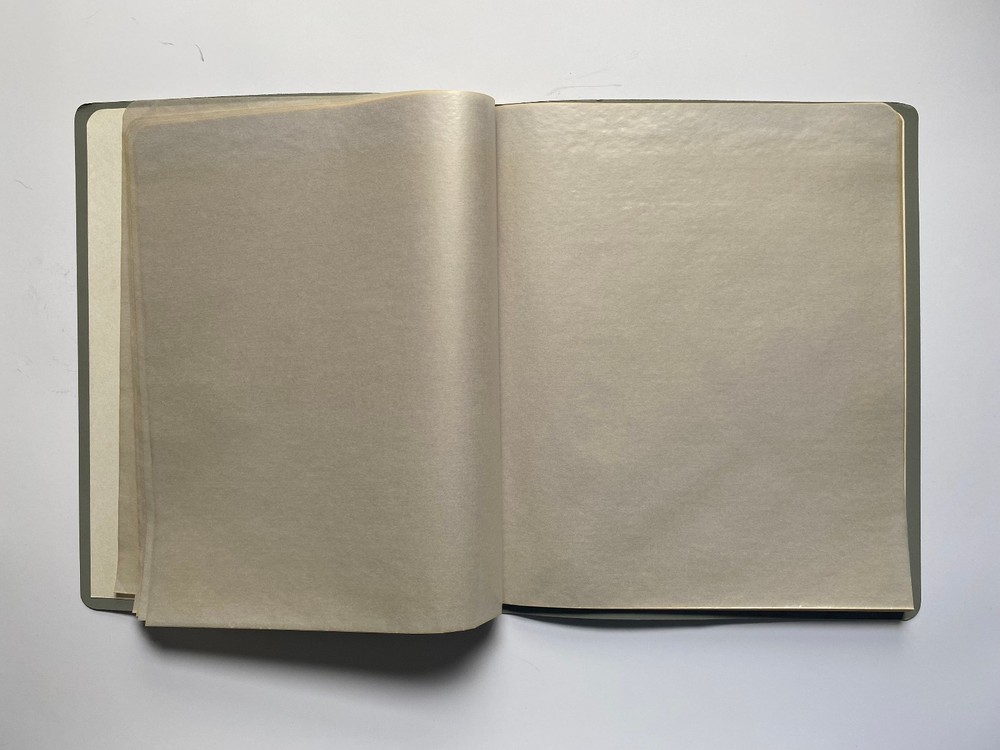 VINTAGE HARCO MINT SHEET FILE - CAPACITY 14 PAGES 3 POCKETS 11.5" x 9.5"