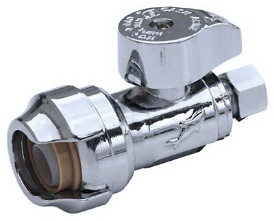 Compression Straight Stop, Lead-Free, 1/2-In.x 3/8-In.