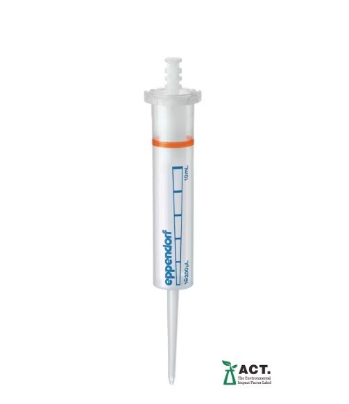 (100/Pk) EPPENDORF 10mL Combitips Advanced Pipette Tips Orange Code 0030089570