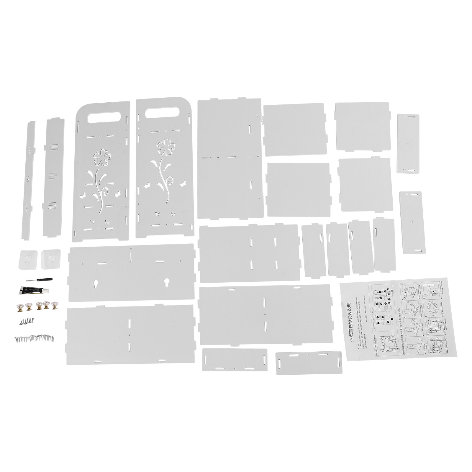 Bathroom Cabinet Wall Mount Medicine Cabinet Storage Cupboard Organizer White