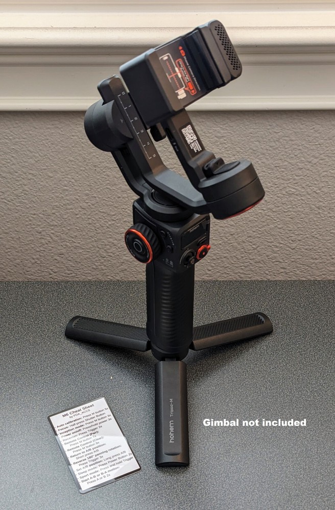 NEW Cheat Sheet instruction function card for Hohem iSteady M6 Gimbal Stabilizer