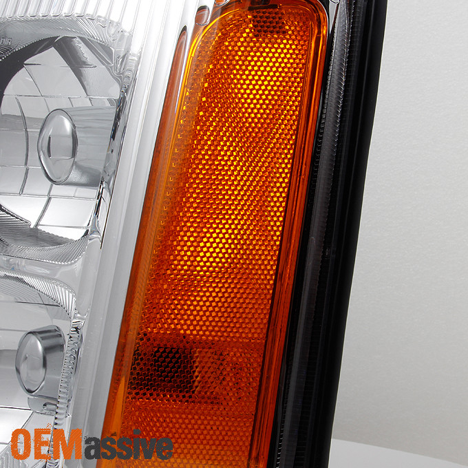 Fits 2002 Cadillac Escalade Halogen Type Headlights Lamps Light Replacement