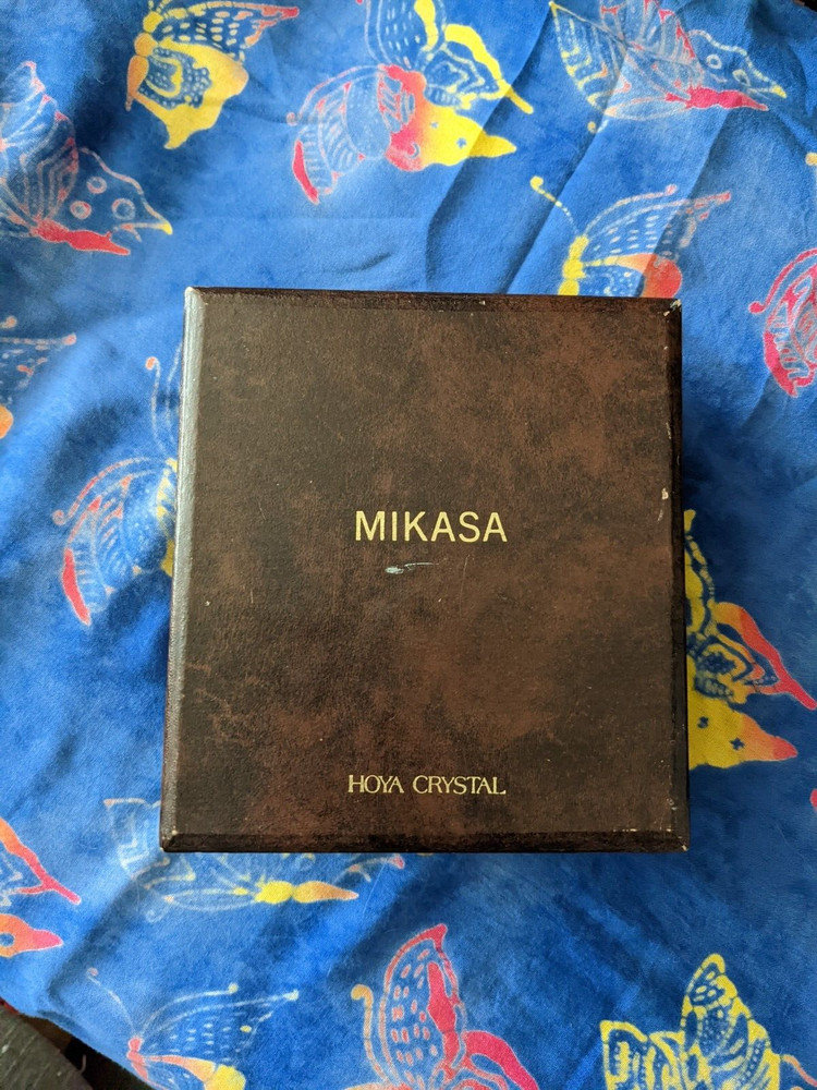 Mikasa Hoya Crystal Quartz Digital Clock in box