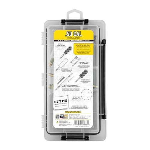 Otis Technology .50 Cal Muzzleloader Cleaning Kit w/ Brushes, Patches, Pick