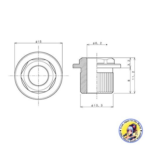 HTK Conversion Bushing Set 6mm-10mm Gold