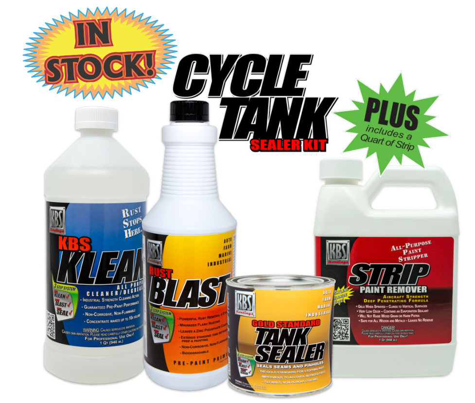 KBS Coating 52005 - KBS Cycle Tank Sealer PLUS Kit