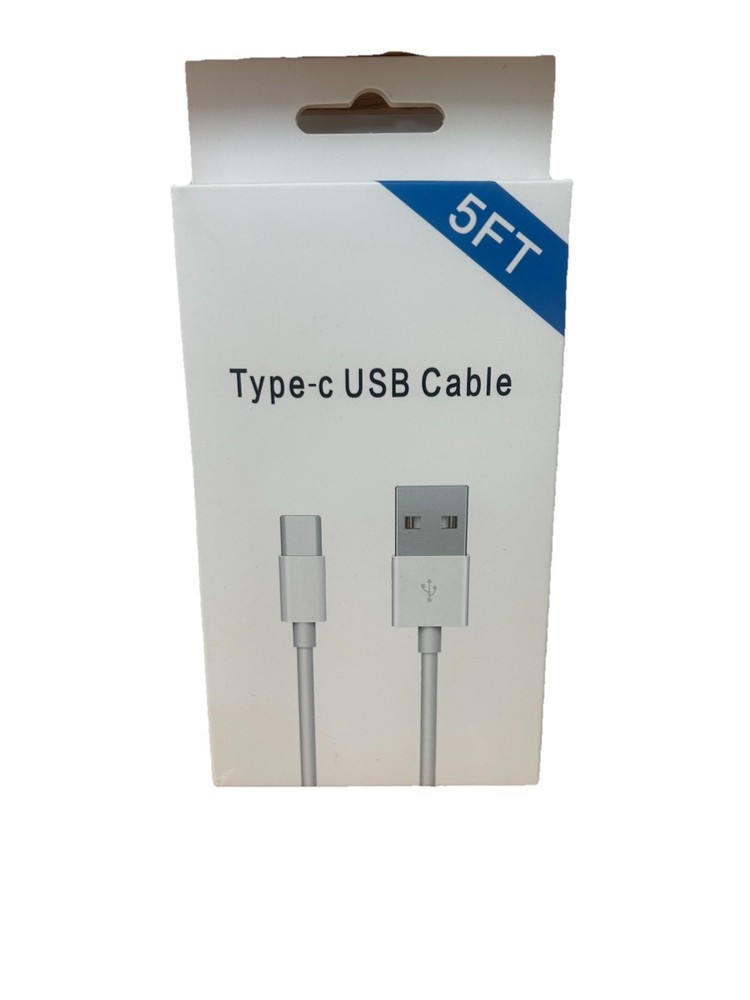 USB Type-C to USB Type-A USB Cable 5FT White 1:1 Connection Split CB-CSW-P25