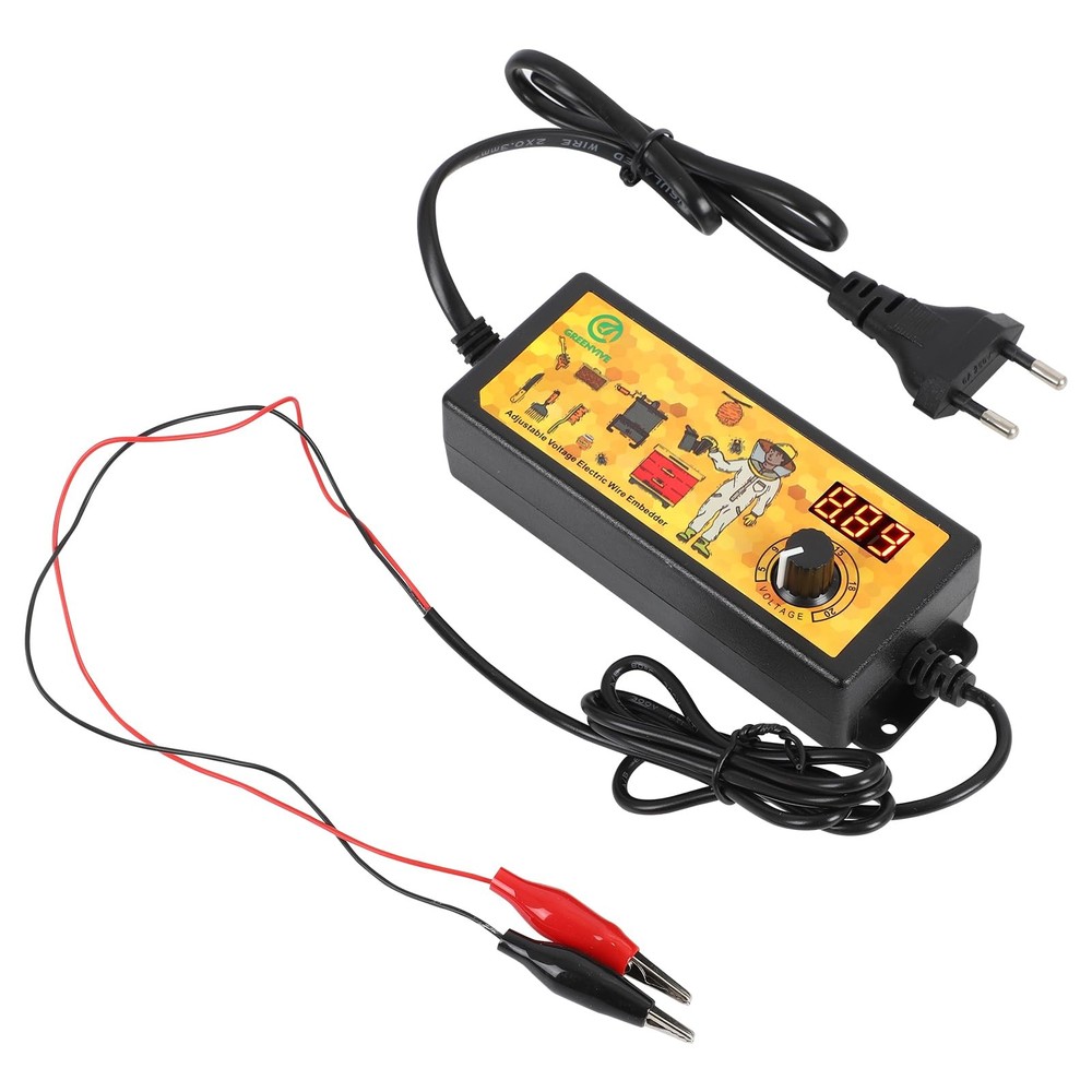 Adjustable Voltage 3-24V Beekeeping Electric Embedder Wax Wire Black