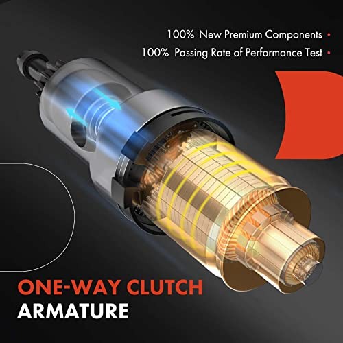 Starter Motor Compatible with Jaguar S-Type 2000 2001 2002 2003 2004 2005