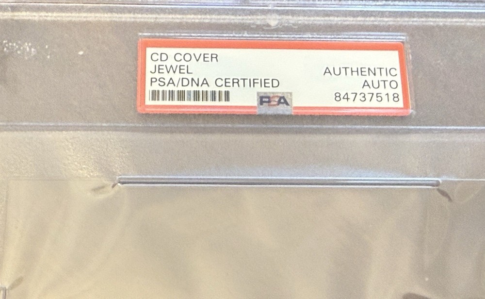 Jewel Signed cd Booklet PSA!!