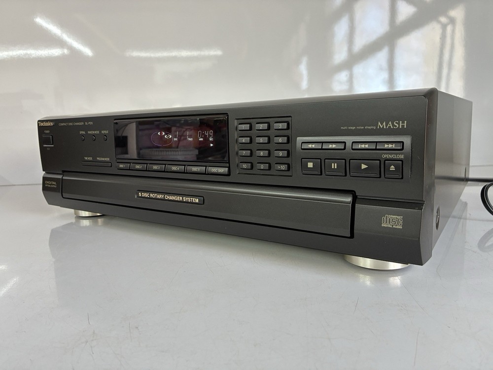 Technics SL-PD5 CD Changer 5 Disc Rotary CD Changer With Original Box