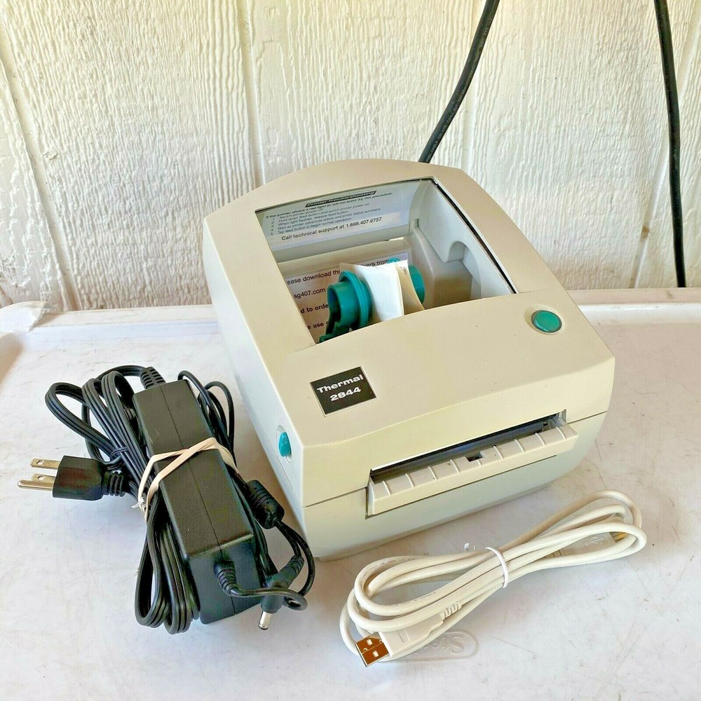 Zebra LP2844 Thermal Shipping Label Barcode Printer No Dome