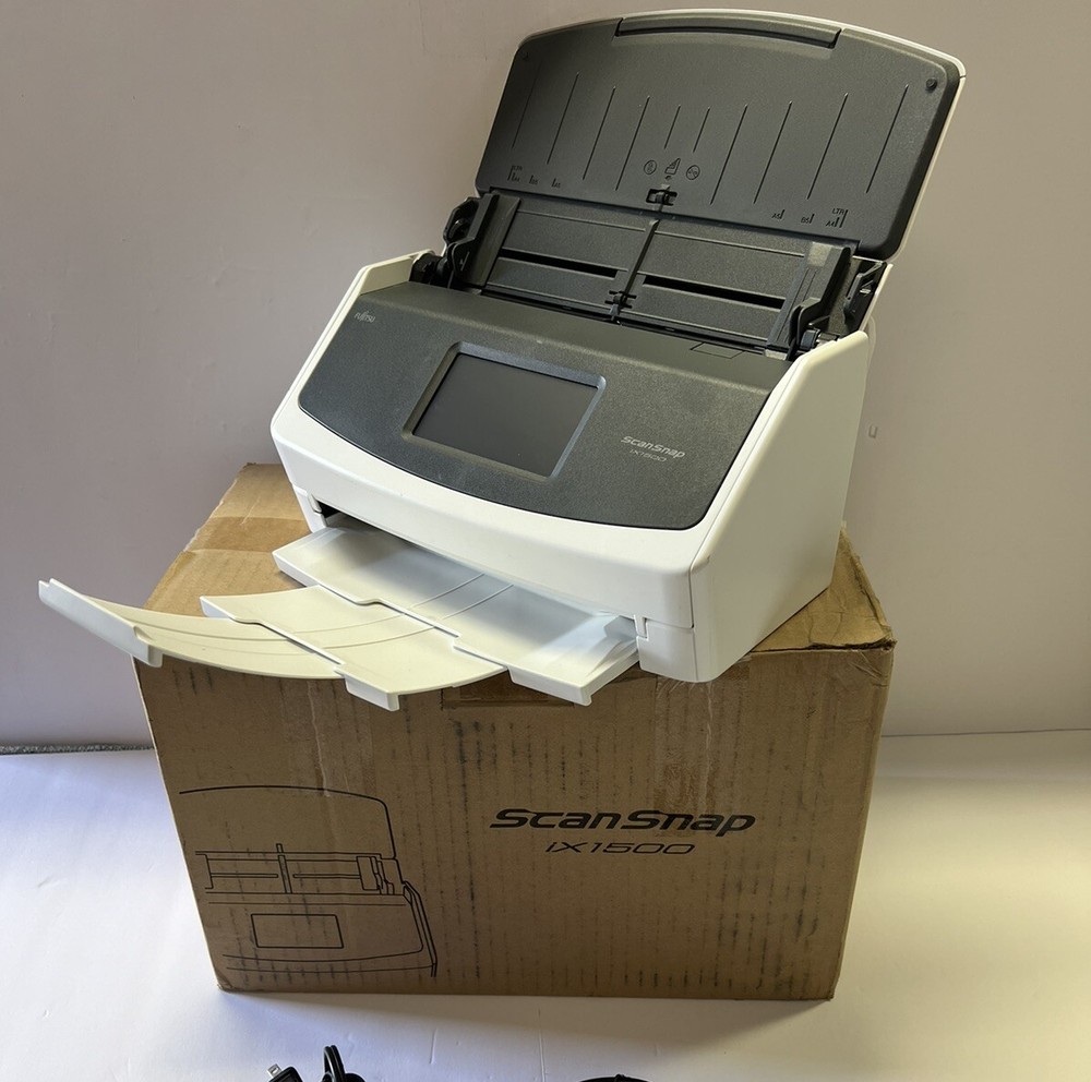 Fujitsu ScanSnap iX1500 Color Duplex Document Scanner Touch Screen