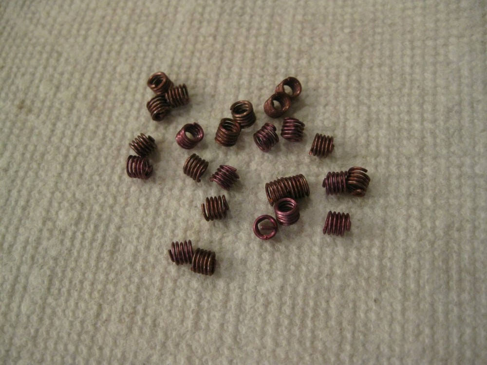 #6-32 x .207 Helicoil Screw-Locking Thread Insert 25pc Lot
