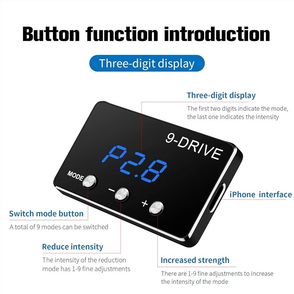 Throttle Response Controller 9 Drive Modes Smart Electronic Racing Accelerator C