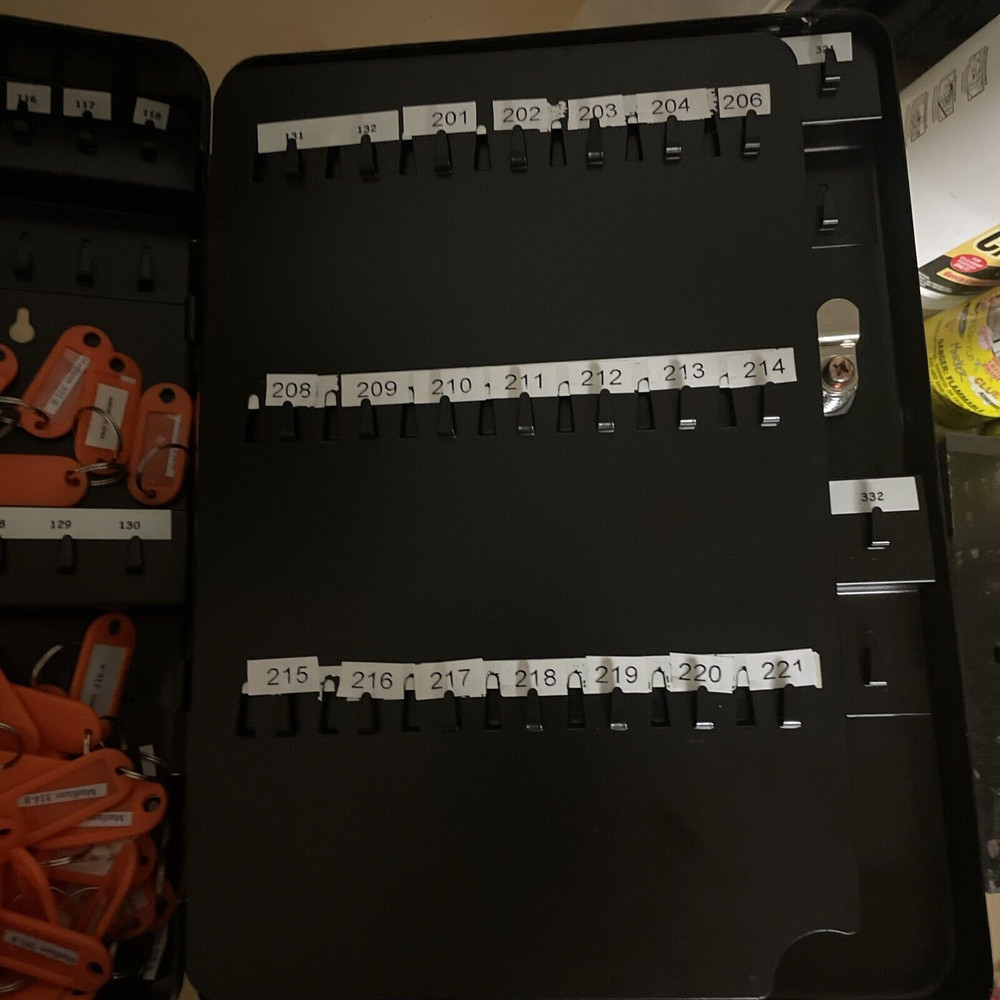 KeyGuard Combination Key Cabinet 122 Key Hooks Used