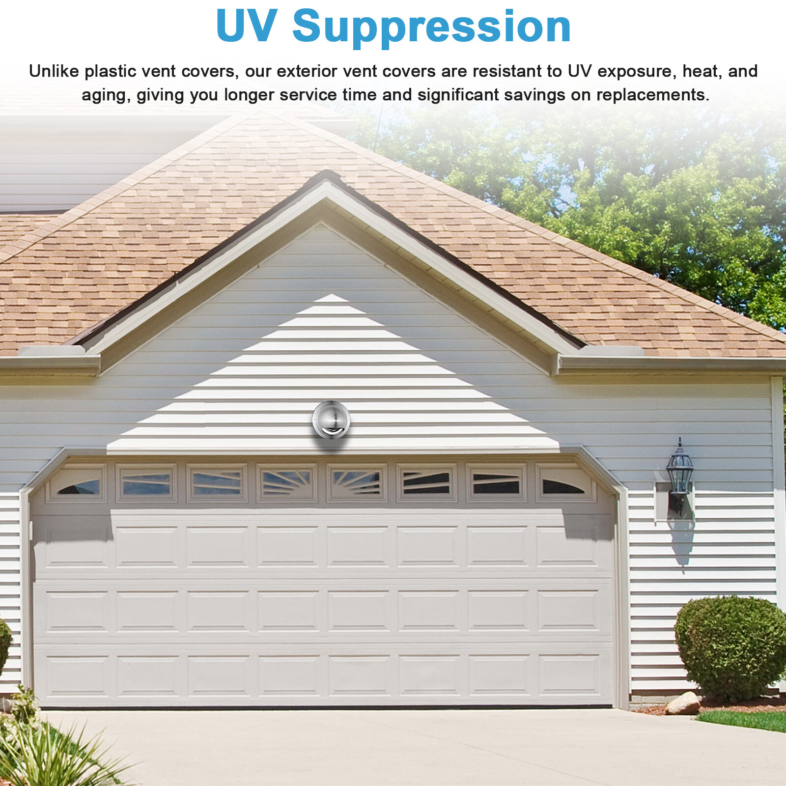 4in Duct Fan Soffit Air Vent 304 Stainless Steel Round Wall Outlet Grille Cover