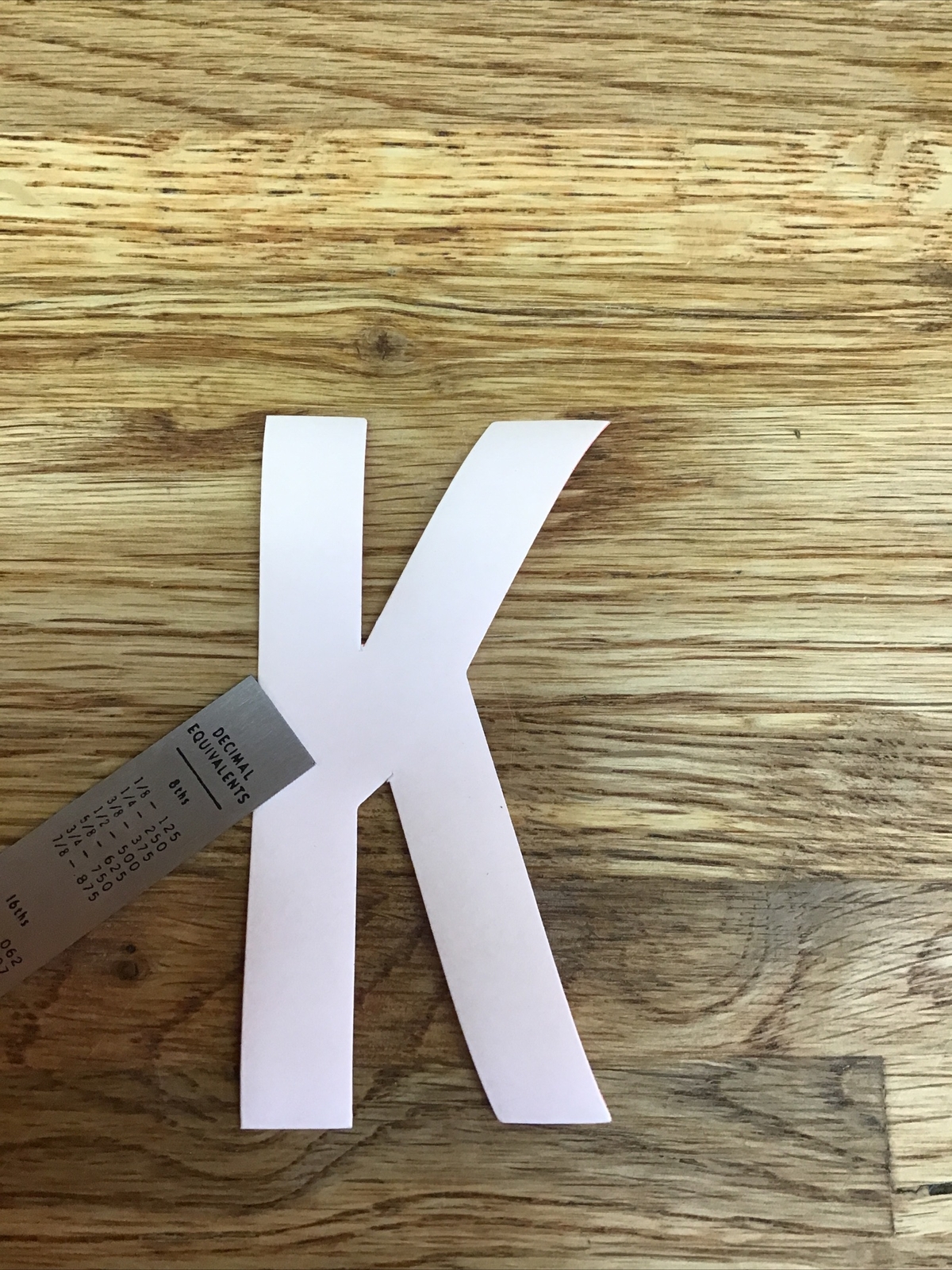 Firefighter / EMT Turnout Coat Reflective Iron-On Letter “K” Orange/Red D-6