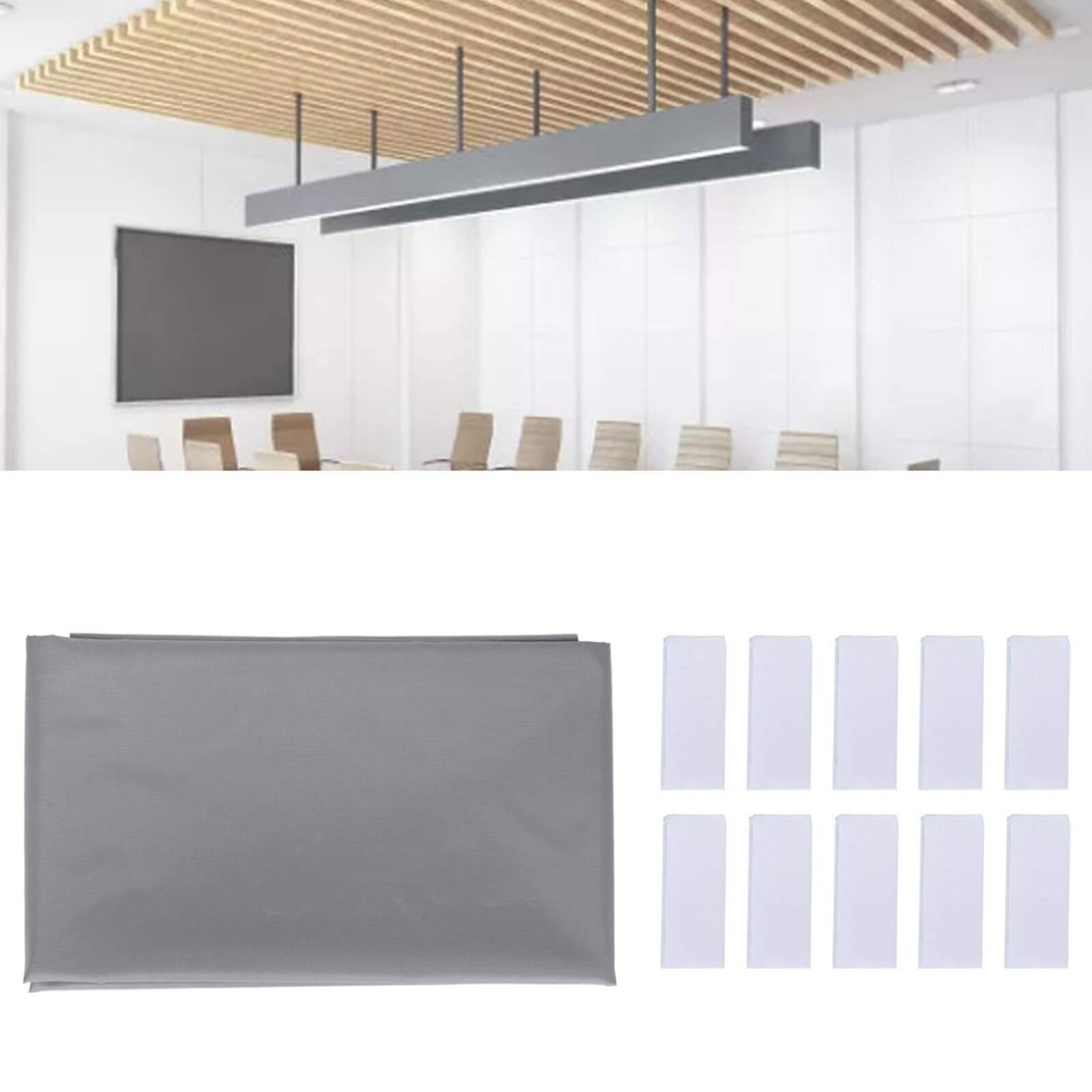 100 Inch Projector Screen Foldable Wrinkle Free Double Sided Premium Material