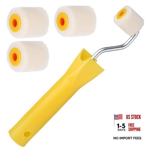 4/5 inch Mini Paint Rollers for Touch up Trim Edge or Corner Small Roller