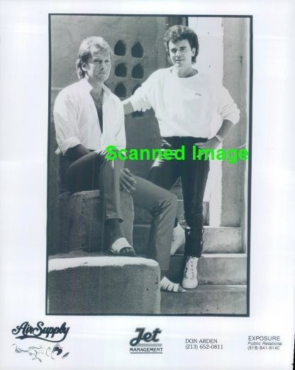 Press Photo: AIR SUPPLY 8x10 B&W