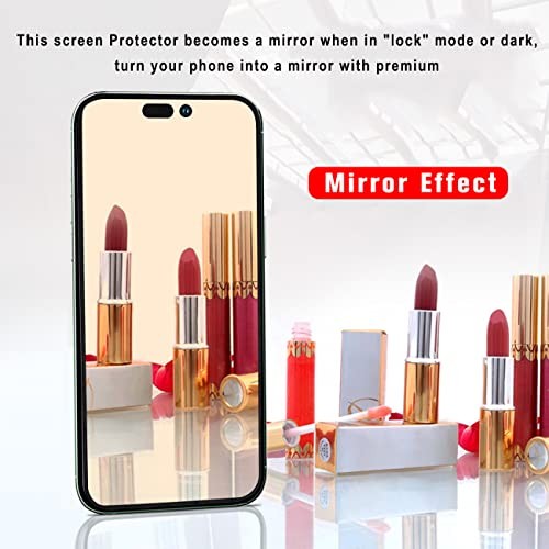 Compatible with iPhone 14 Pro Privacy screen protector 2 Pack Mirror Anti-Blue