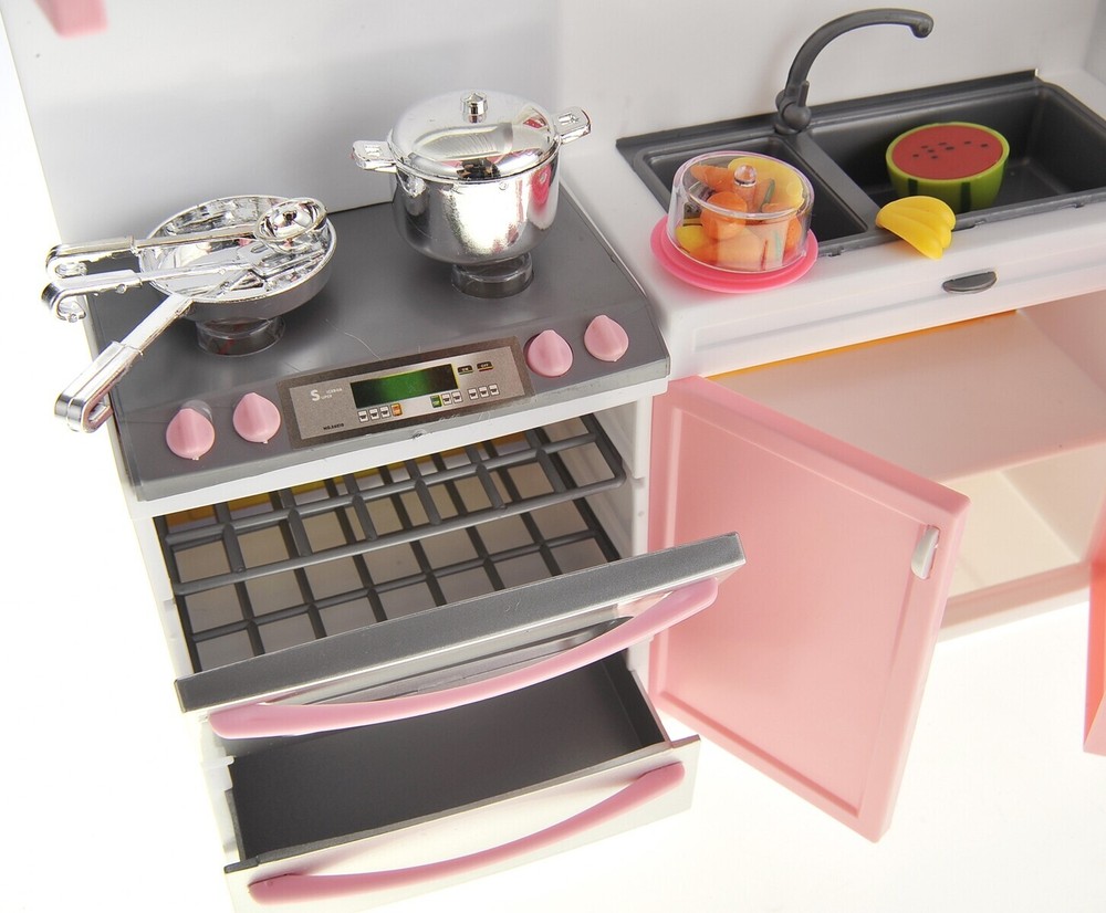 Modern Kitchen Battery Operated Toy Kitchen Playset (PS10P)-Openbox