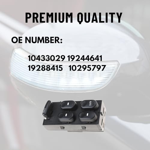 10433029 Master Power Window Button Switch Compatible With1997-2005 Buick