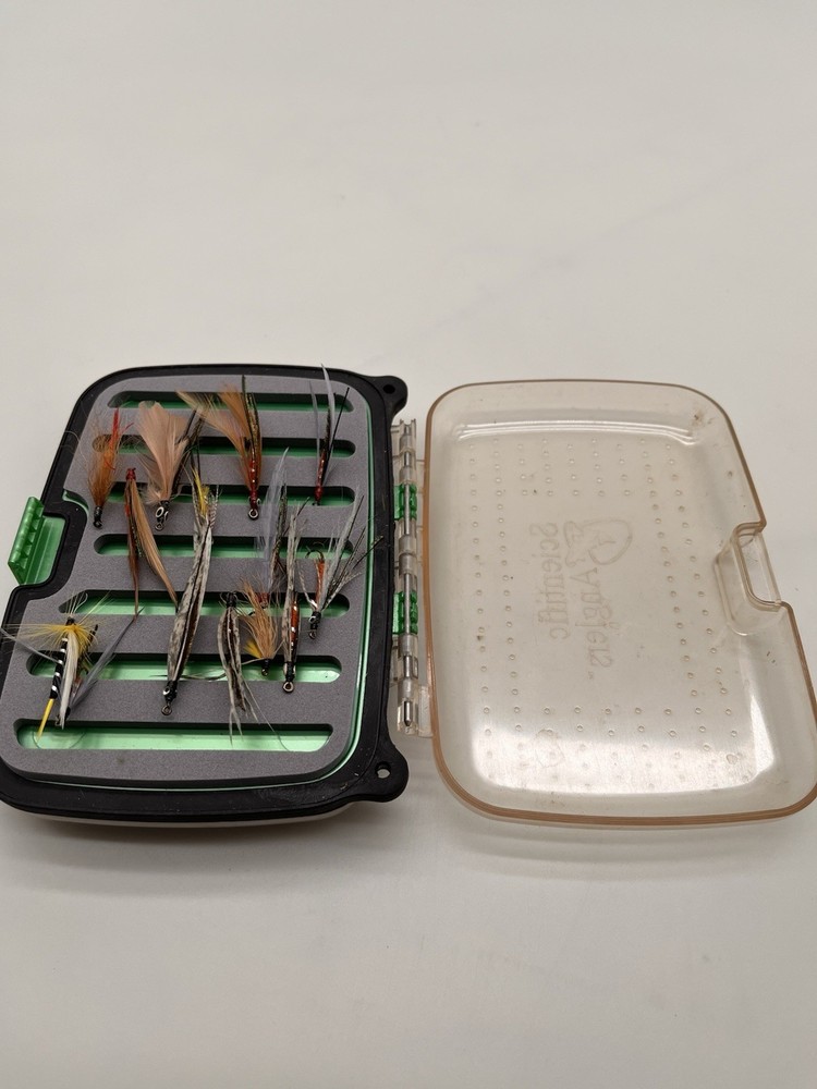 Scientific Angler Fly Box Case Waterproof Plastic Dual Sided With Foam