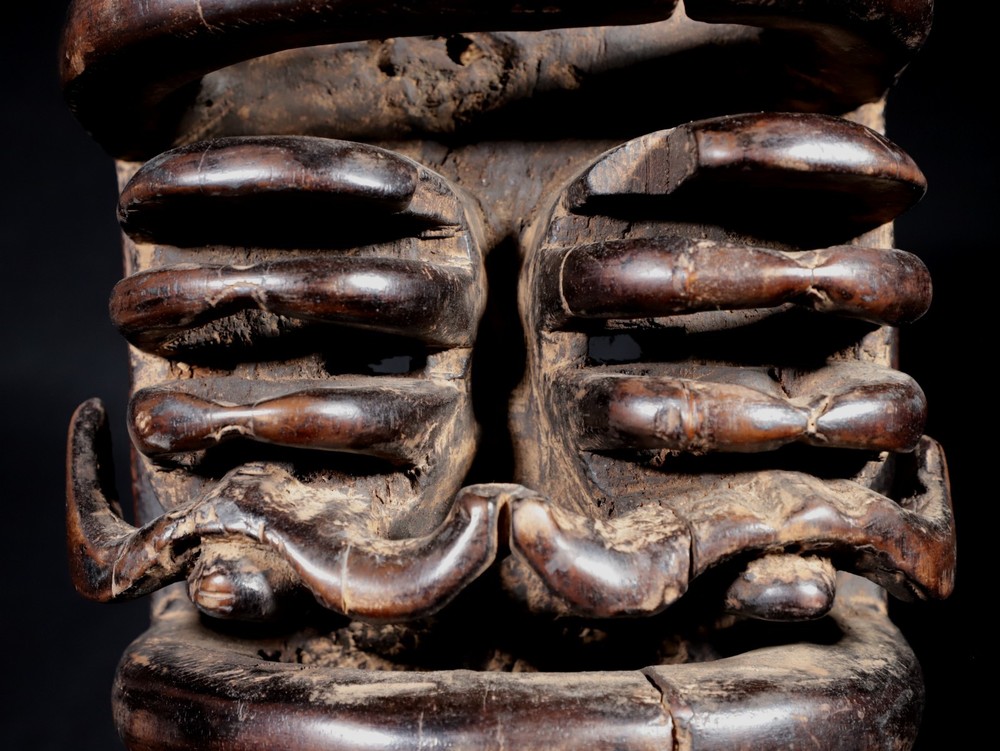 African Art - Bété Spider Mask - 29 Cms