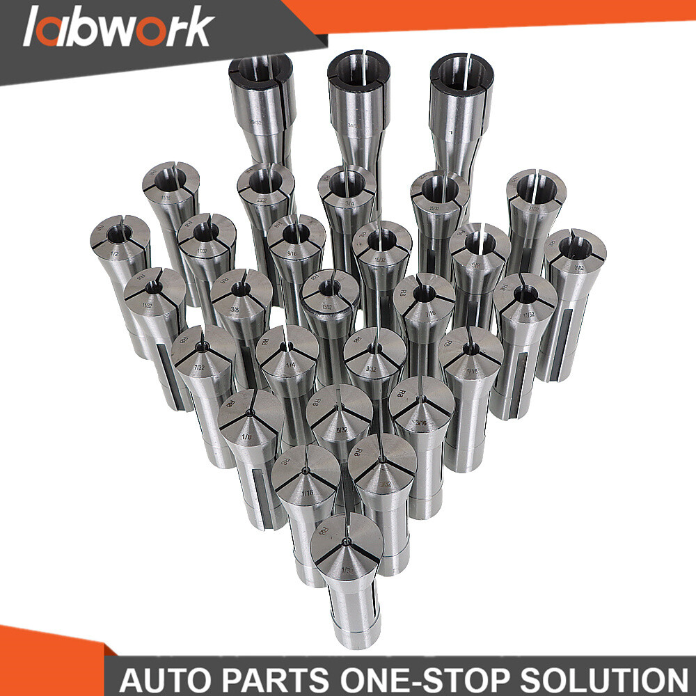 Labwork 29 R8 Collet Set Fractional 1/32" To 1" High Precision for Bridgeport