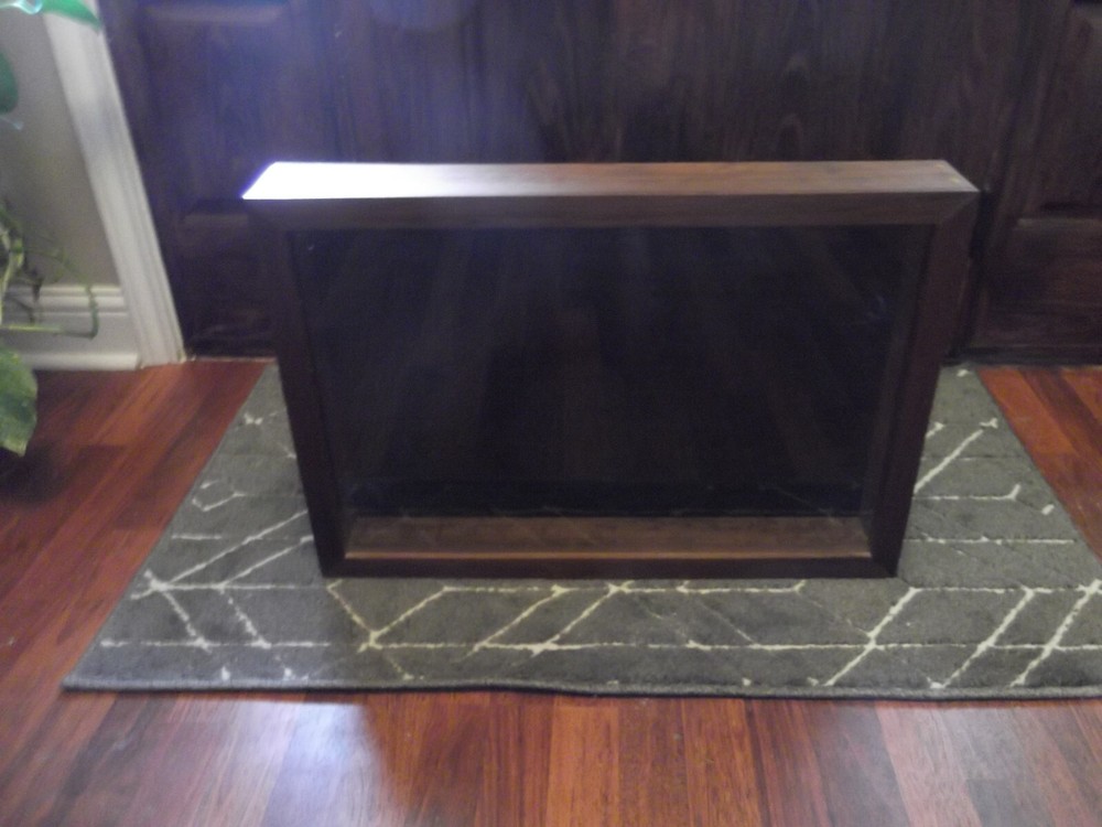 Handmade Solid Black Walnut Display/Shadow Box. 26"x18.5" Plexi Front.