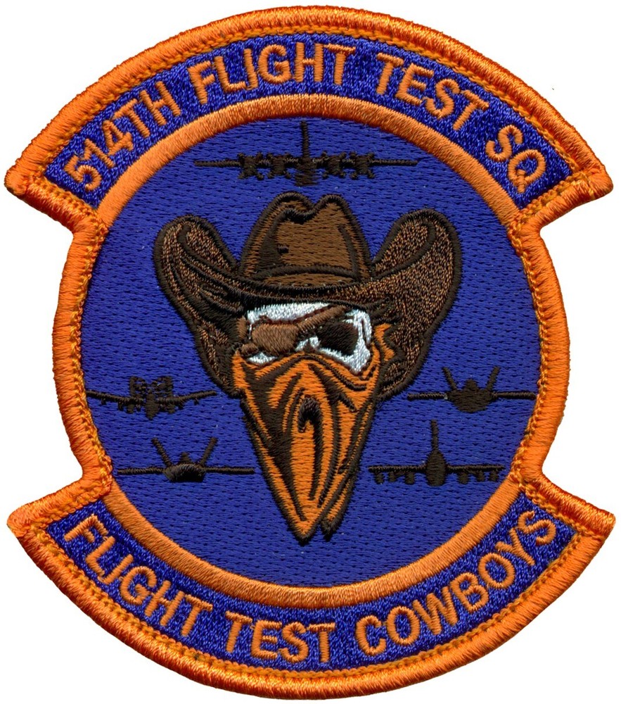 USAF 514th FLIGHT TEST SQUADRON – FLIGHT TEST COWBOYS PATCH