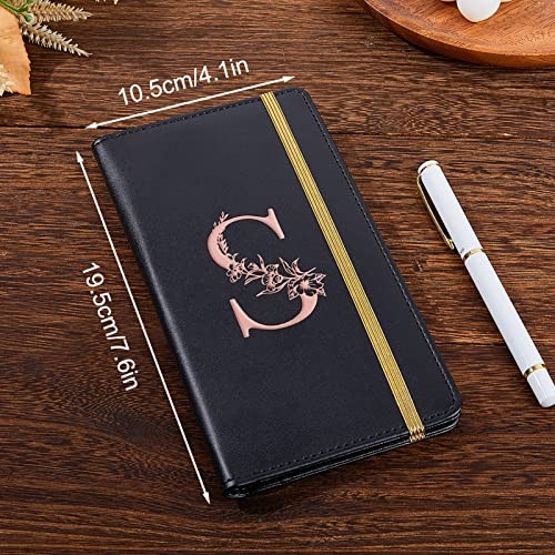 Checkbook Covers for Personal Checkbook, RFID Blocking Checkbook Black S