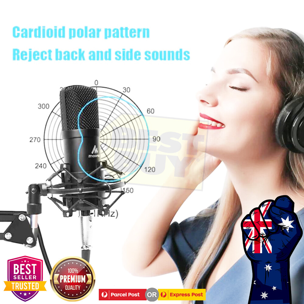 Live Streaming Microphone condensor Set for Recording Hosting AU