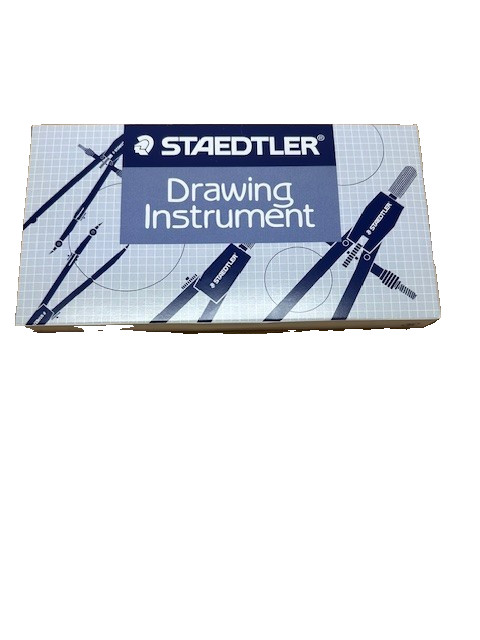 STAEDTLER Drawing Instrument Drafting Compass Set Geometry Tools Open Box Japan