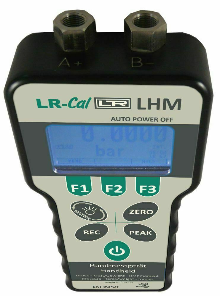 LR-Cal LHM N Pressure Torque & Force Meter with Internal Force Sensor 0 - 5000 N
