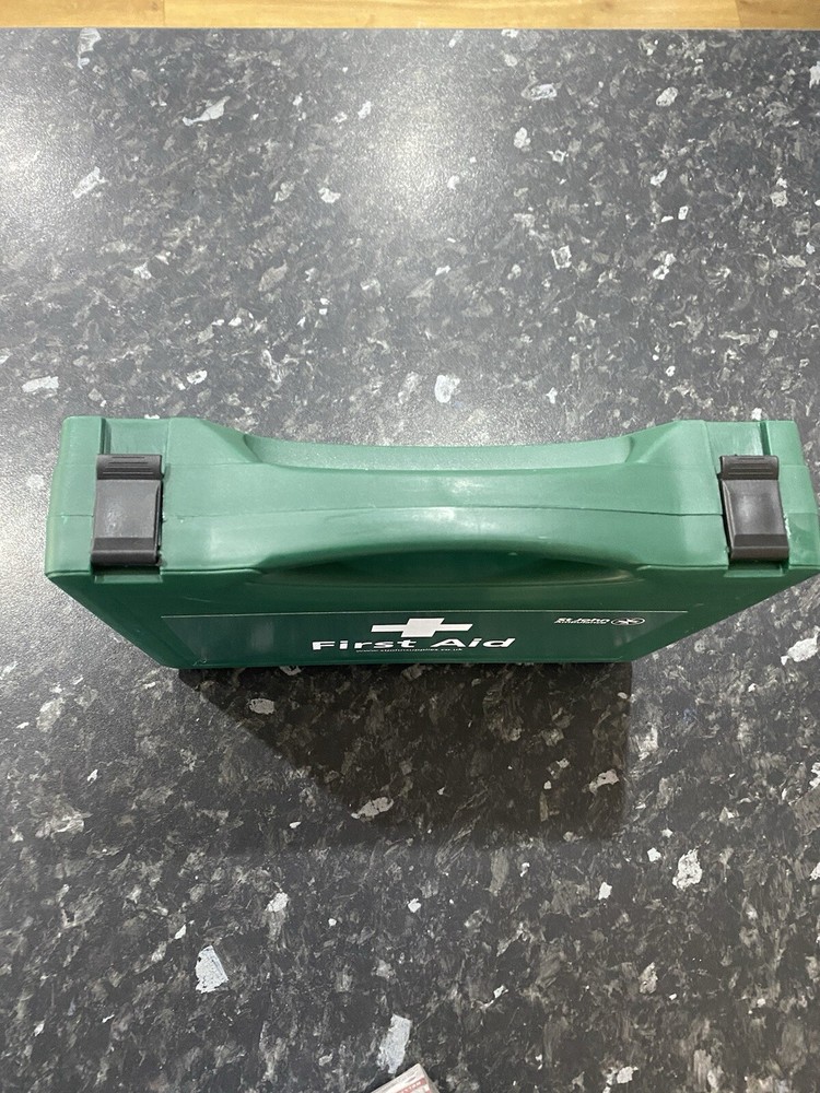 St John’s Ambulance First Aid kit box (empty) 10” by 8”